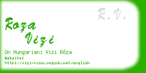 roza vizi business card