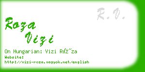 roza vizi business card